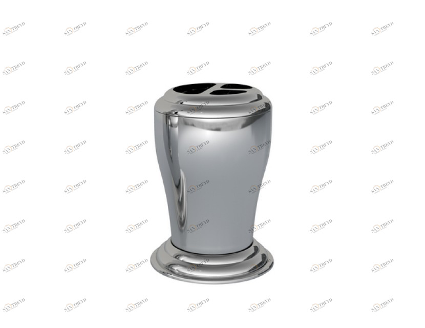 046082.000.50 Зубная щетка и держатель стакана Яркий хром Mestre 