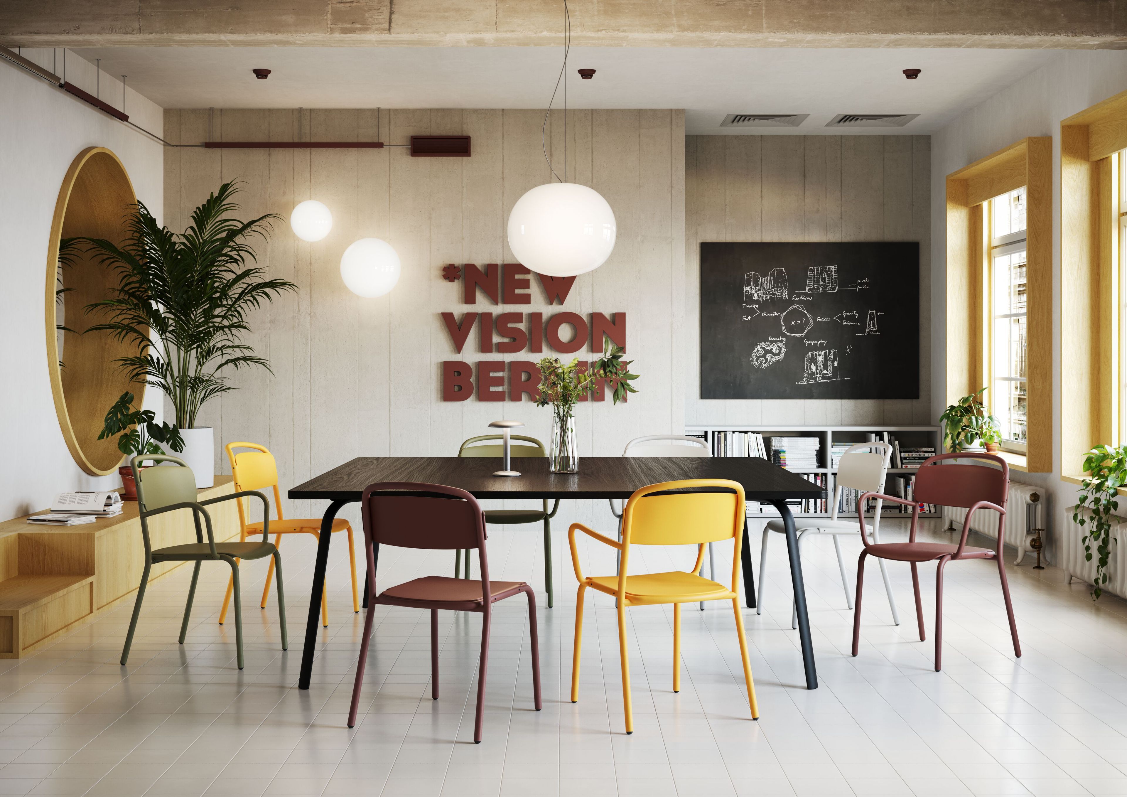 Штабелируемый стул из полипропилена с подлокотниками Infiniti Skol ARCH-00005747 - Вид №4