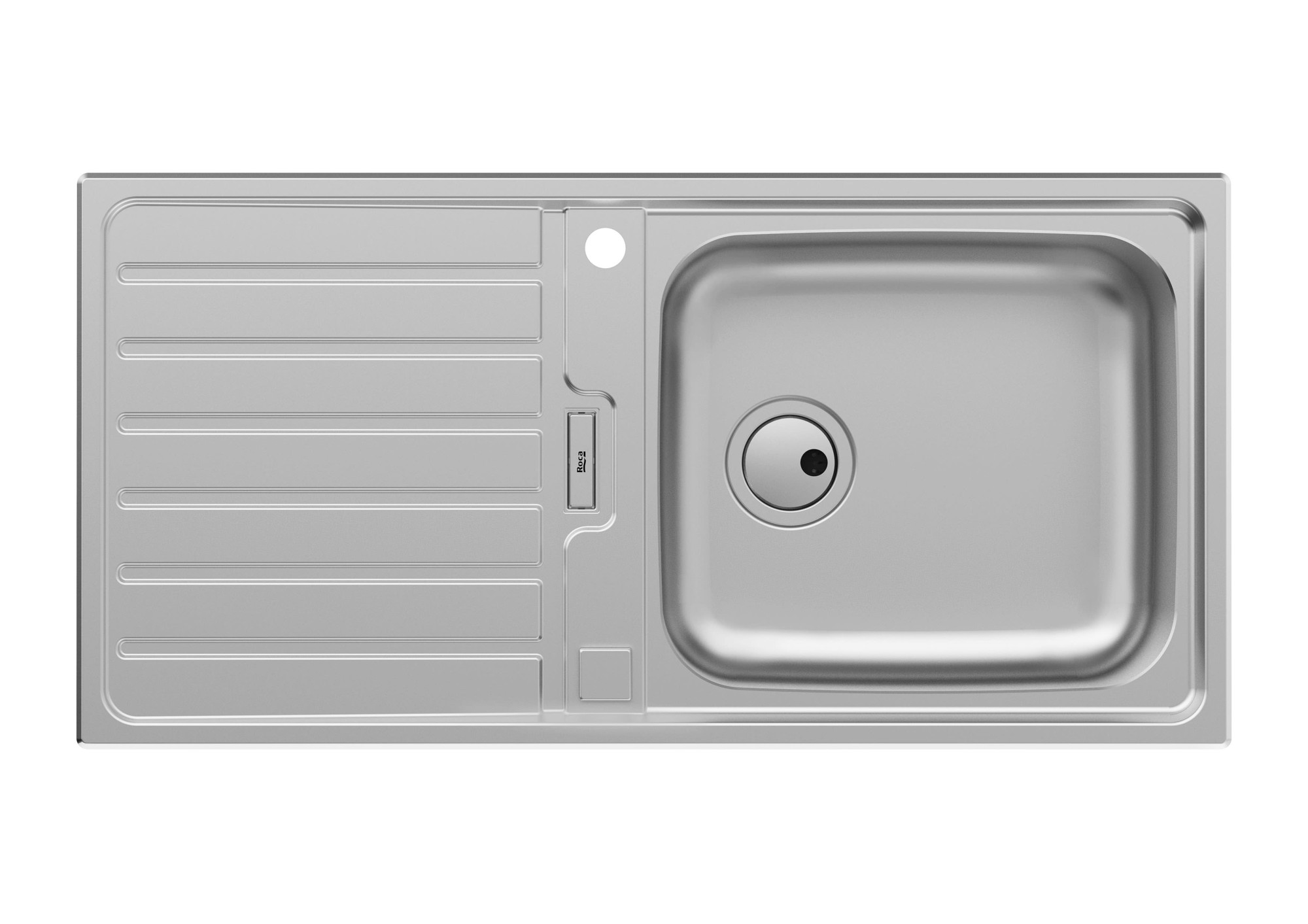 A870KC1000 Двусторонняя мойка из нержавеющей стали с одной чашей ROCA Siena