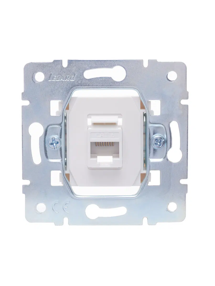 VESNA Розетка компьютерная Cat 6 жемчужный LEZARD 742-3088-140 - Вид №3