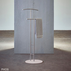 GSDSB2-BPW Стойка Valet - бесшумная накладная, опорная плита: белая. PHOS