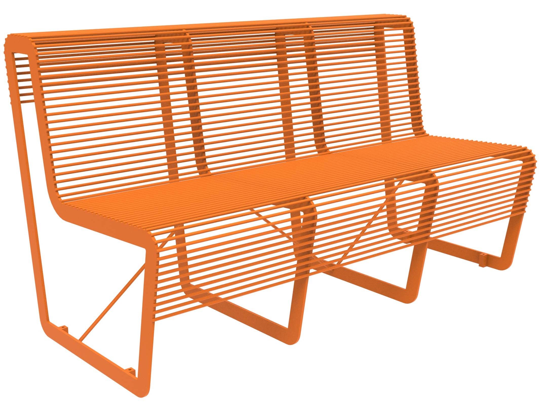 Оцинкованная стальная скамья со спинкой Lazzari Light ARCH-00099033 - Вид №25