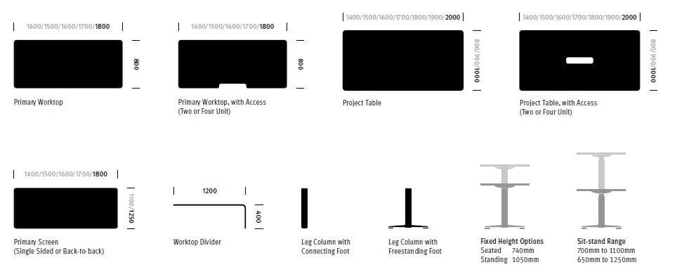 Стол с регулируемой высотой Herman Miller ARCH-00057854 - Вид №15