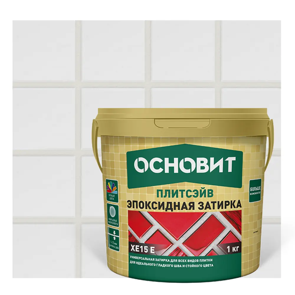 Эпоксидная затирка Основит 105 цвет светлая платина 1 кг STLM-2029537