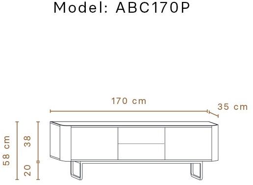 Momocca Прямоугольная деревянная консоль с ящиками Adara Abc170 / abc170p / abc170p2 - Вид №4