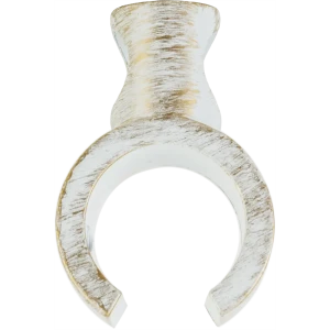 Держатель для третьей штанги Orbis, металл, цвет античный белый, 2 см