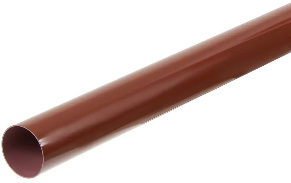 81931342 Труба водосточная 2000x90 мм цвет красный STLM-1016130