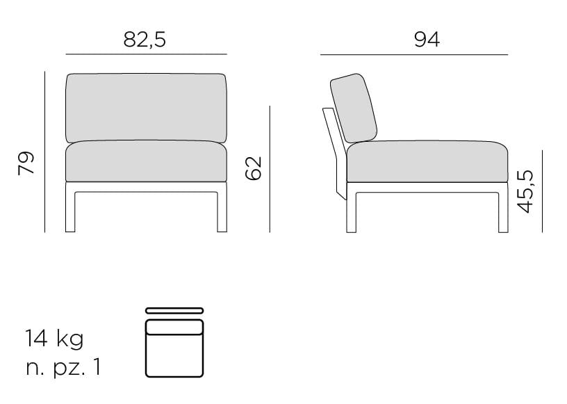Садовое кресло с мягкой смолой Nardi MAXIMO ARCH-00056956 - Вид №13