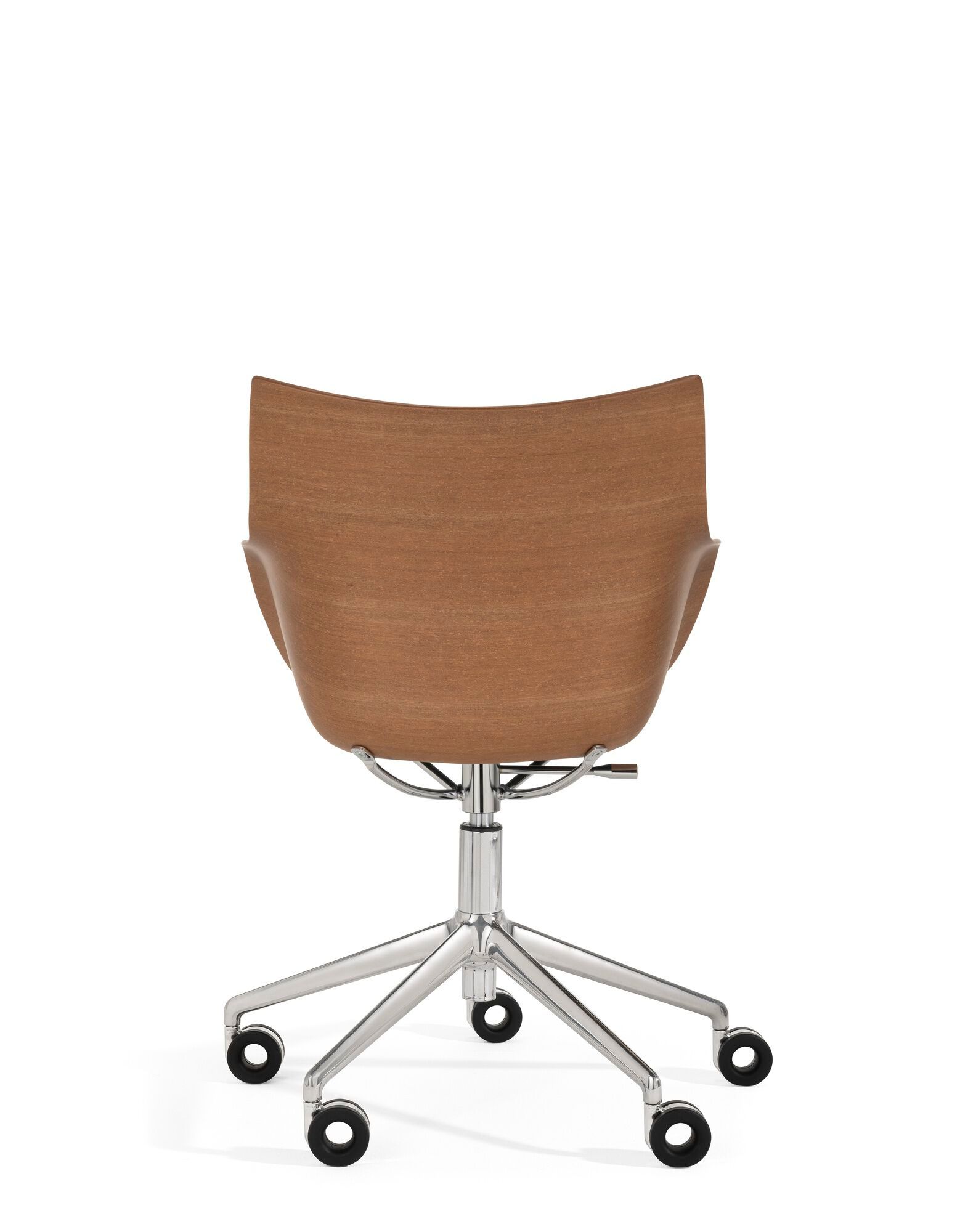 Стул с регулируемой высотой из шпона с колесами Kartell Smart Wood ARCH-00040971 - Вид №8