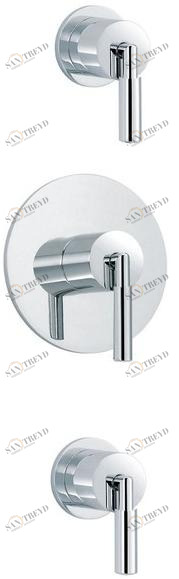 rvb Смеситель для душа на 3 отверстия с раздельными розетками Cliff 4091.--.94