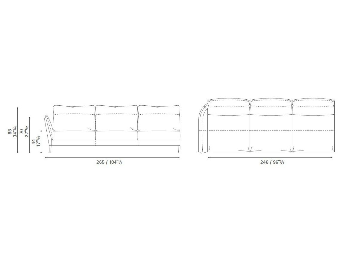 Модульный диван Poltrona Frau коллекция - диваны и кресла ARCH-00016309 - Вид №8