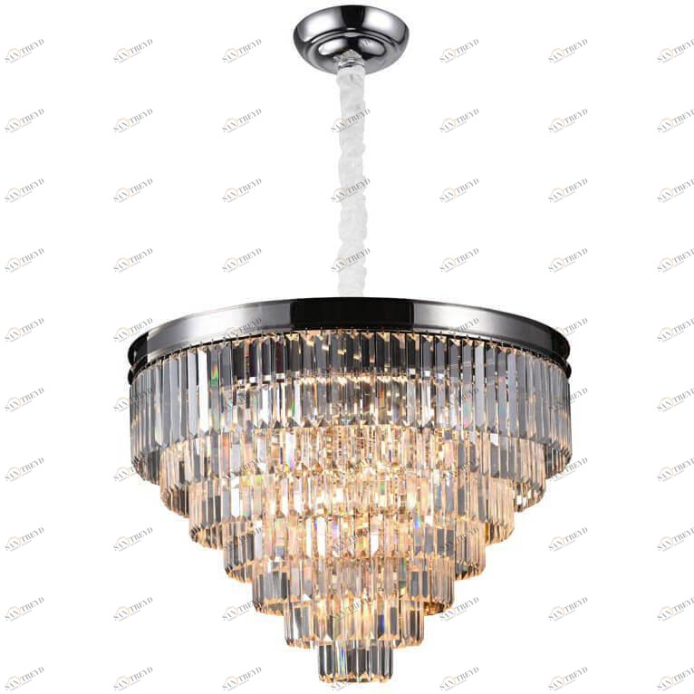 Подвесная люстра Newport 31118/S Nickel М0055000 NEWPORT ДИЗАЙНЕРСКИЕ 00-3887110 Прозрачный;серебро 