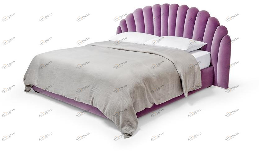 Munna Двуспальная кровать с обивкой из бархата Time sun-id-1453762