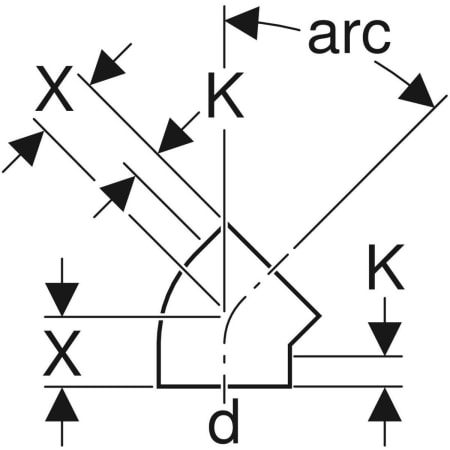 GEBERIT 366.088.16.1 Отвод Geberit PE  - Вид №2