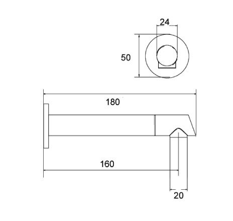 6331200000 -01 Излив Bandini Clock Santreyd - Вид №1