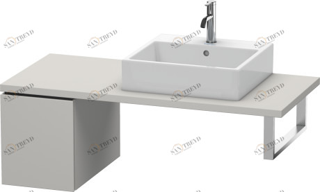 LC583000707 L-Cube Шкафчик для консоли Бетонно-серый матовый декор Duravit