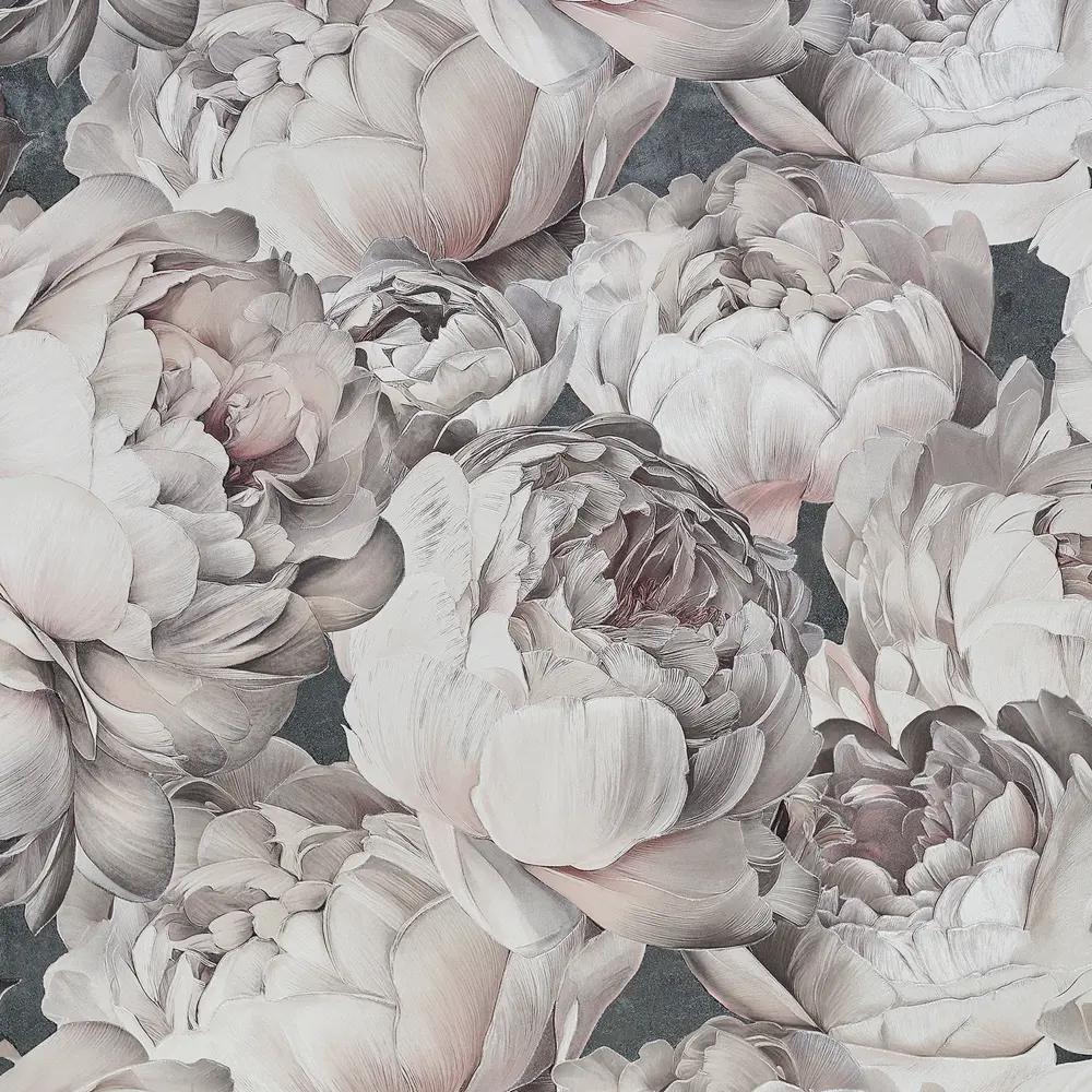 Обои флизелиновые Victoria Stenova Peony коричневые 1.06 м VS585339 89445878 STLM-2124114