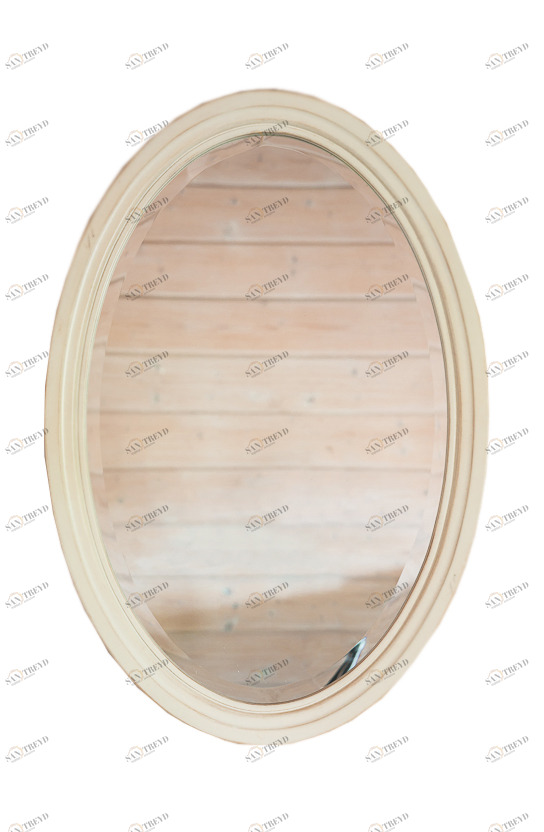 Овальное зеркало настенное бежевое Mobilier de Maison ДОМАШНЯЯ ОБСТАНОВКА MOBILIER DE MAISON 017218 Бежевый Santreyd 