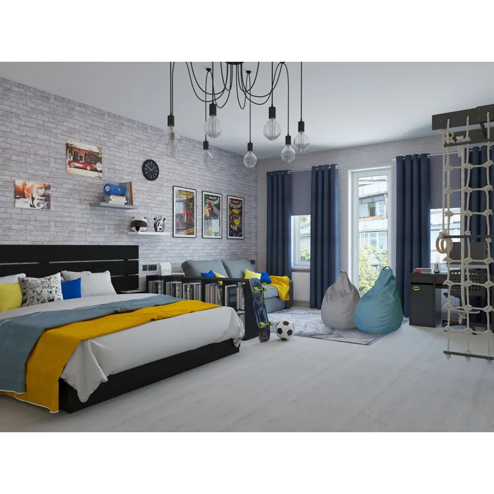 EURO DECOR Лофт - флизелиновые обои белого цвета с текстурой 18595284 STLM-0011608 - Вид №7