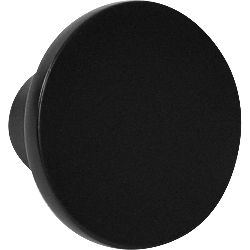 Мебельная ручка-кнопка KONSENSA Аян 28 мм матовая черная STLM-2118336