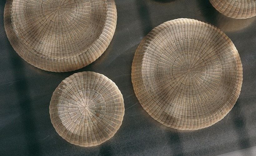 Низкий круглый журнальный столик из медуллина Gervasoni Bell + Bubble + Coral ARCH-00055100