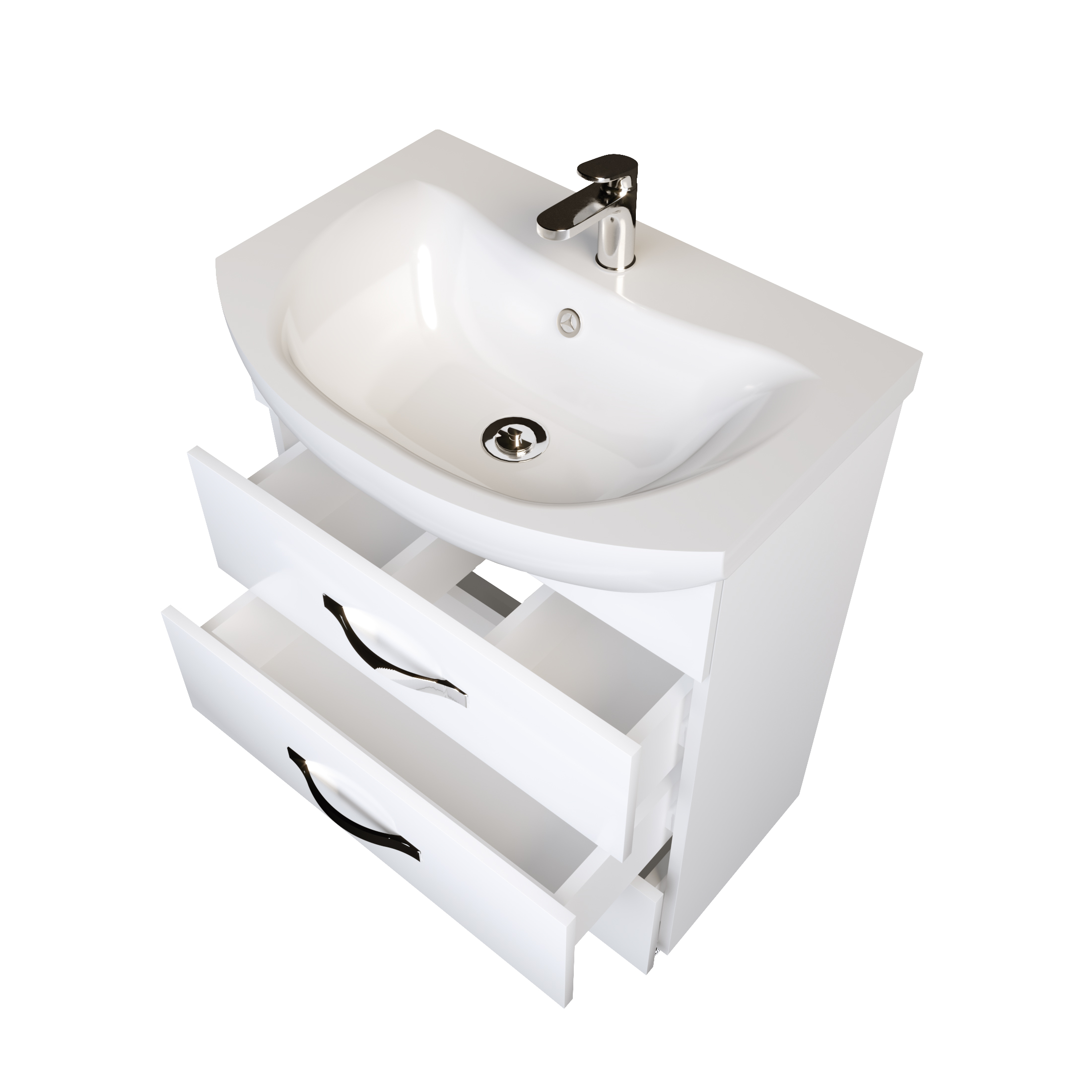 У50110 Тумба без раковины Вита 65Н 3я, МДФ 1 Marka Вита