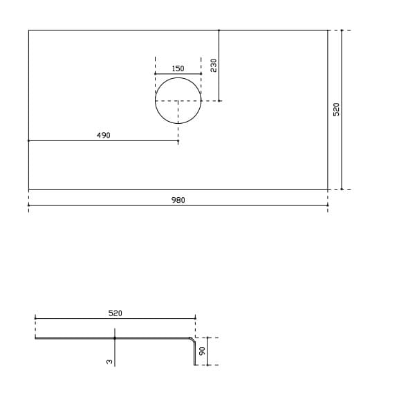 Столешница из нержавеющей стали Corten™ Galassia DREAM ARCH-00062902 - Вид №2
