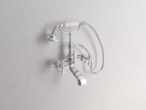 Напольный смеситель для ванны с отдельными розетками