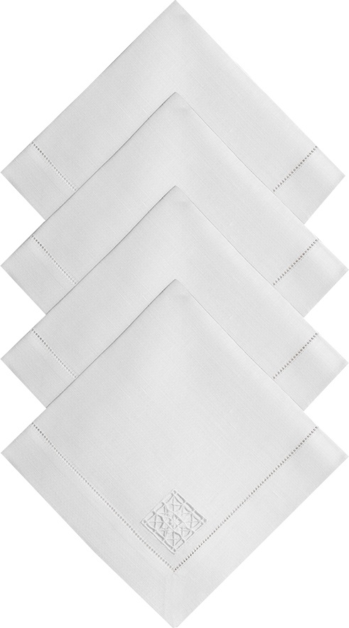 10616549 Крестецкая строчка Набор из 4 салфеток 40x40см Ткань 