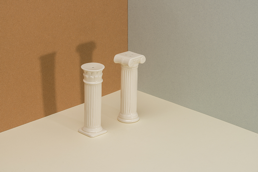 DYHESSPWH Солонка и перечница керамические hestia белые Doiy  - Вид №2