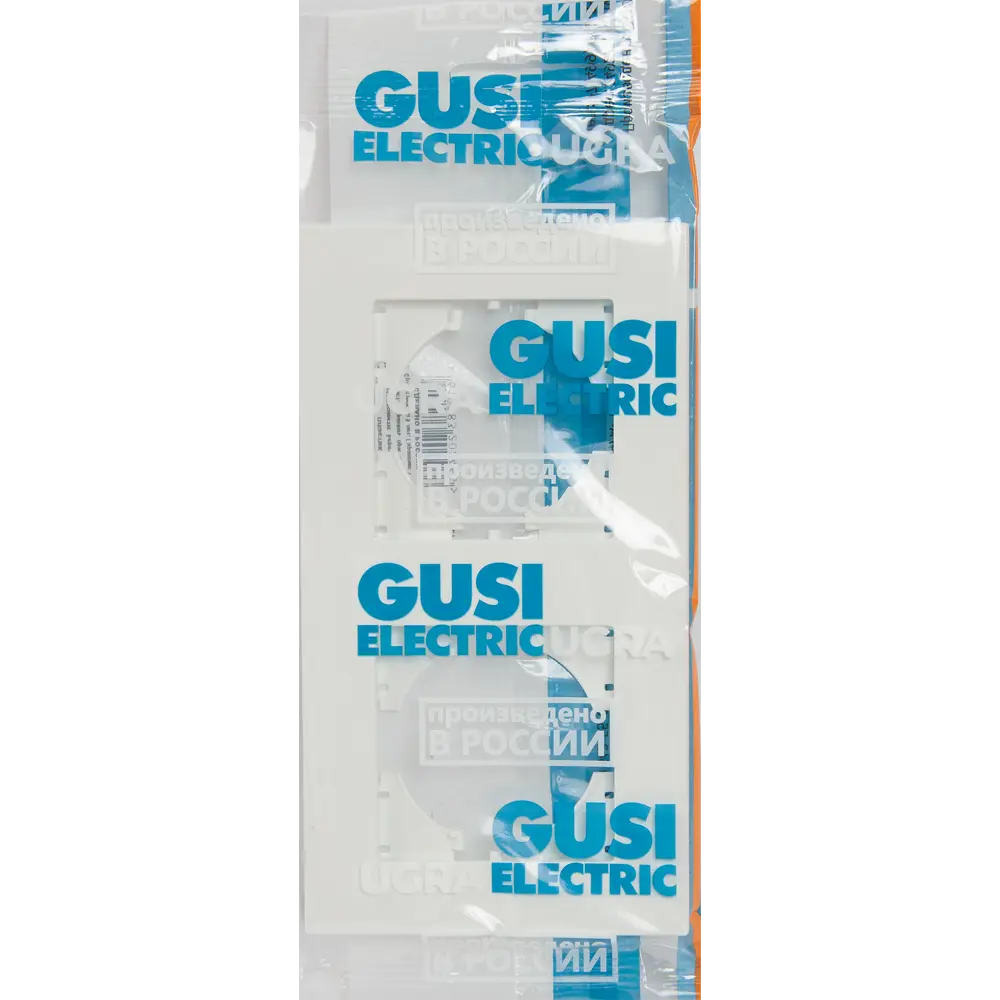 Рамка GUSI Electric City для розеток и выключателей - 2 поста, белая 84695702 Ugra STLM-0053801 - Вид №3
