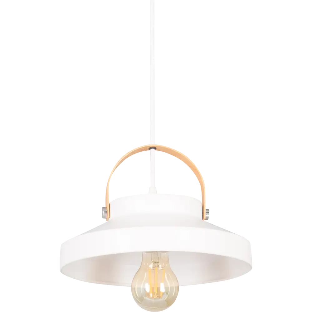 Подвесной светильник Toplight Wendi, 1 лампа, 7 м², цвет белый/дерево 82672376 STLM-2090661  - Вид №1