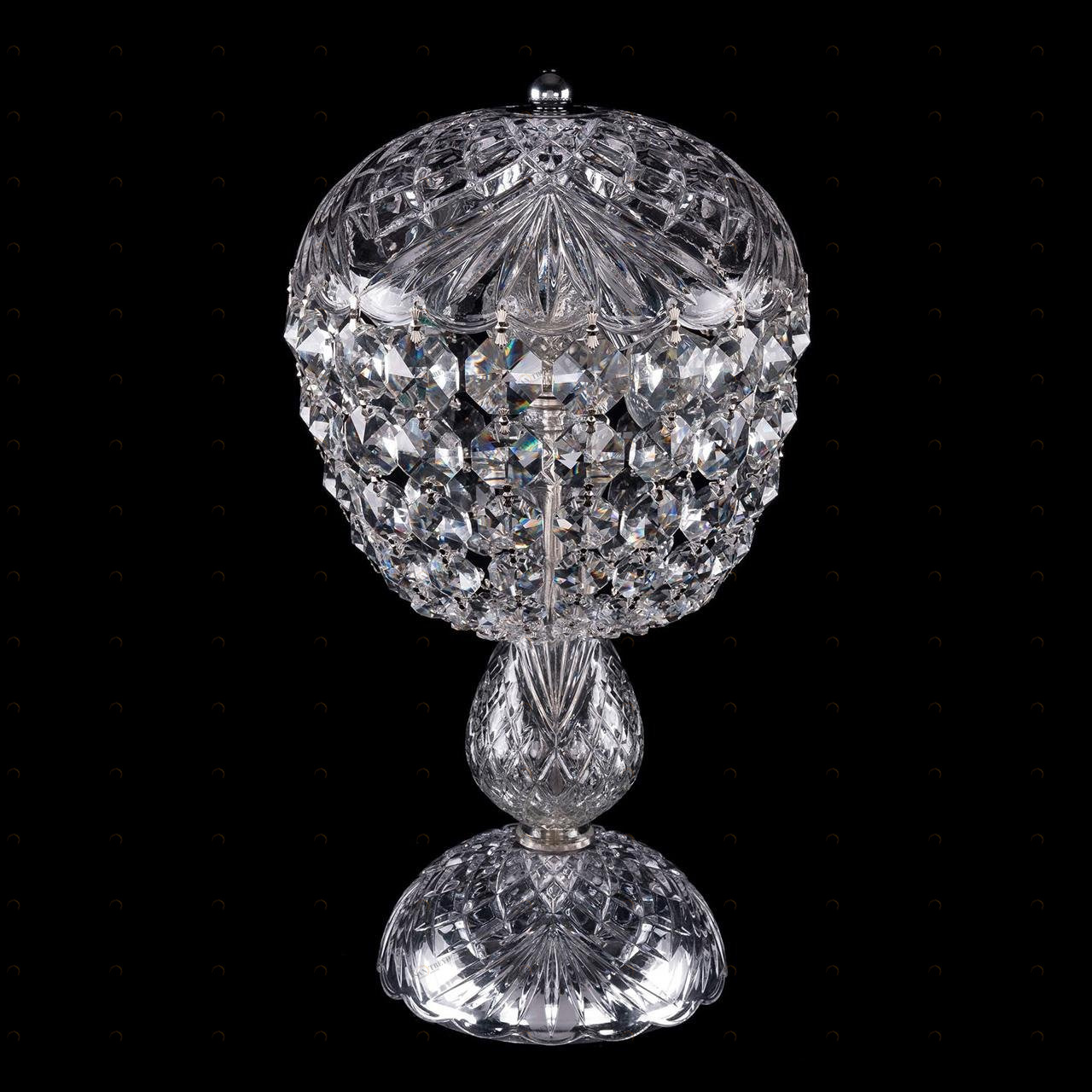 Настольная лампа Bohemia Ivele 5010/22-42/Ni BOHEMIA IVELE ИНТЕРЬЕРНЫЕ 080496 Белый;серебро 