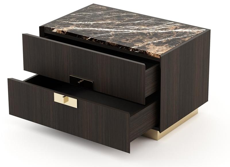 Laskasas Прямоугольная тумбочка из дерева и мрамора Lady Lk1321 - Вид №1