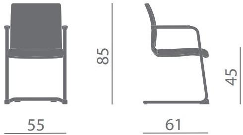 Kastel Консольный стул с подлокотниками и встроенной подушкой Karma sun-id-1459625 - Вид №3