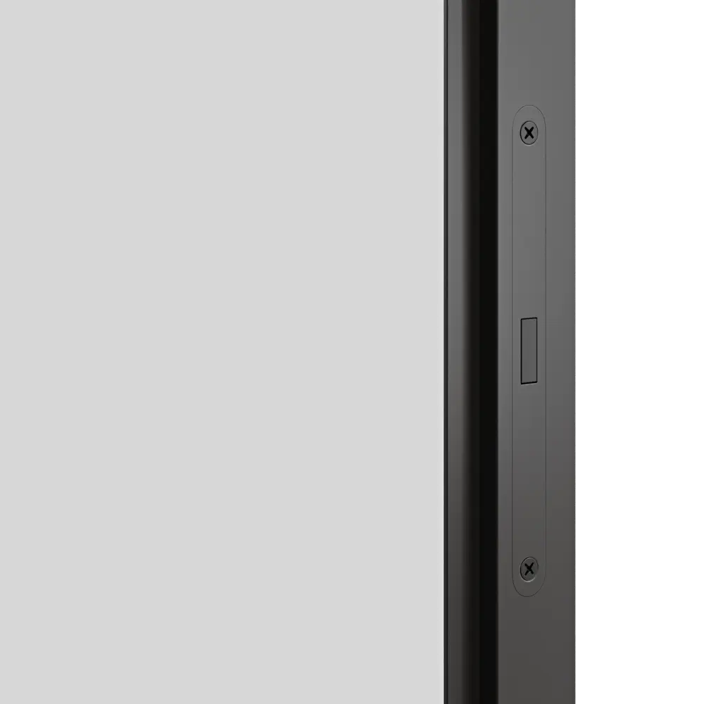 Дверь межкомнатная глухая Invisible 90x220 см грунт цвет белый с черной кромкой с замком 89397997 STLM-2104843 Santreyd  - Вид №4