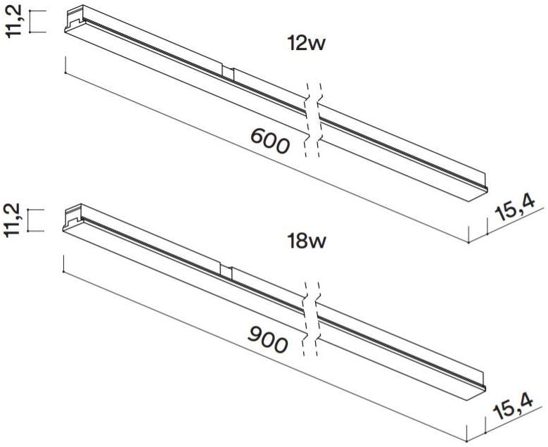 HER Светодиодное освещение направляющих из алюминия с порошковым покрытием  Pc166 / pc167  - Вид №2