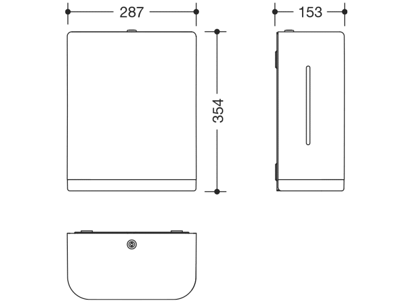 477.06.60199 диспенсер для бумажных полотенец HEWI Neuheiten SAN  - Вид №16