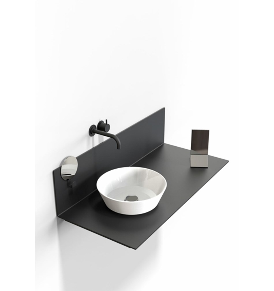 FROST Зеркало 4122, настольное » черное Нержавеющая сталь Черный U4122-B  - Вид №6