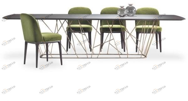 Marelli Прямоугольный мраморный стол для гостиной Twig sun-id-1442562