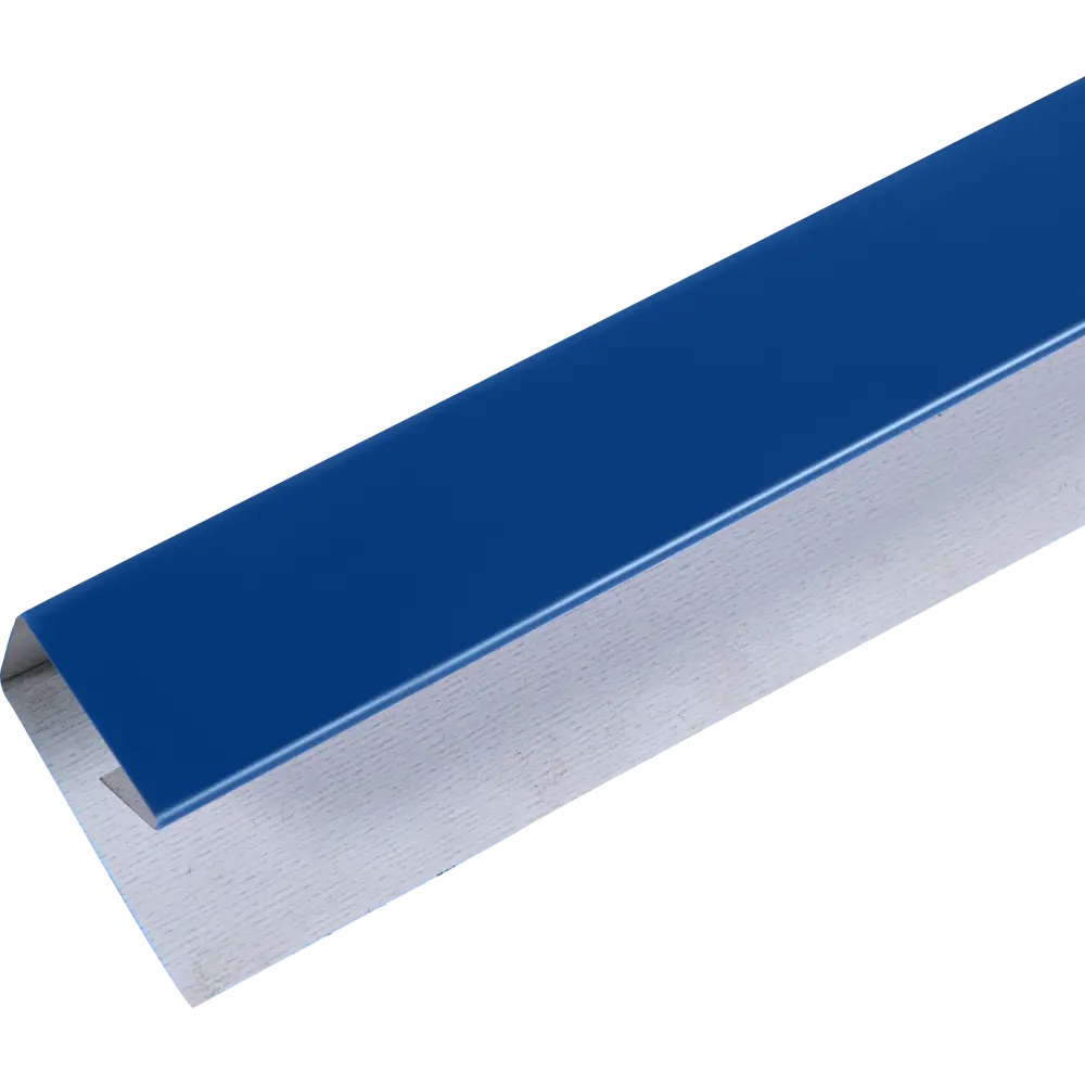 П-планка для профнастила С8 20x10 мм м 0.35 мм RAL 5005 Синий 13326333 STLM-2050252 Santreyd 