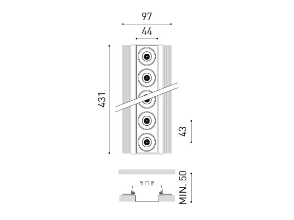 Несколько алюминиевых светодиодных утопленных прожекторов Arkoslight Black Foster ARCH-00068130 - Вид №7