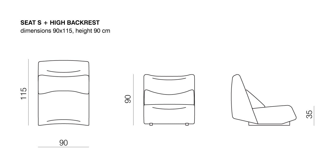 Тканевое кресло с высокой спинкой prostoria Absent ARCH-00017034 - Вид №2