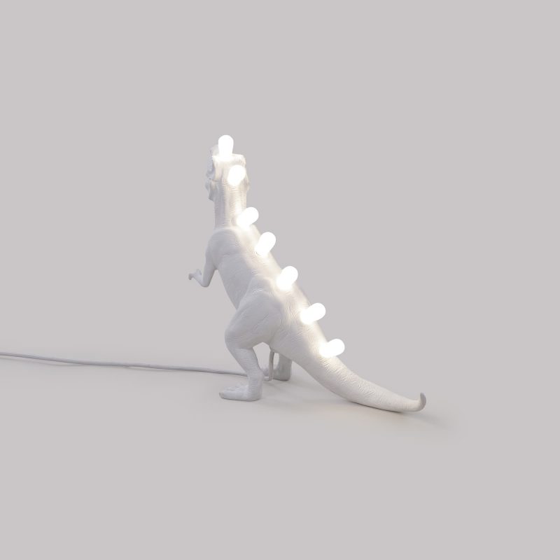 Настольная лампа белая 33,5х39 см T-Rex 14783 SELETTI ЖИВОТНЫЕ 00-3882457 Белый - Вид №9