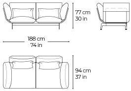 José Martínez Medina Диван из ткани Blacktone sun-id-1385324 - Вид №8