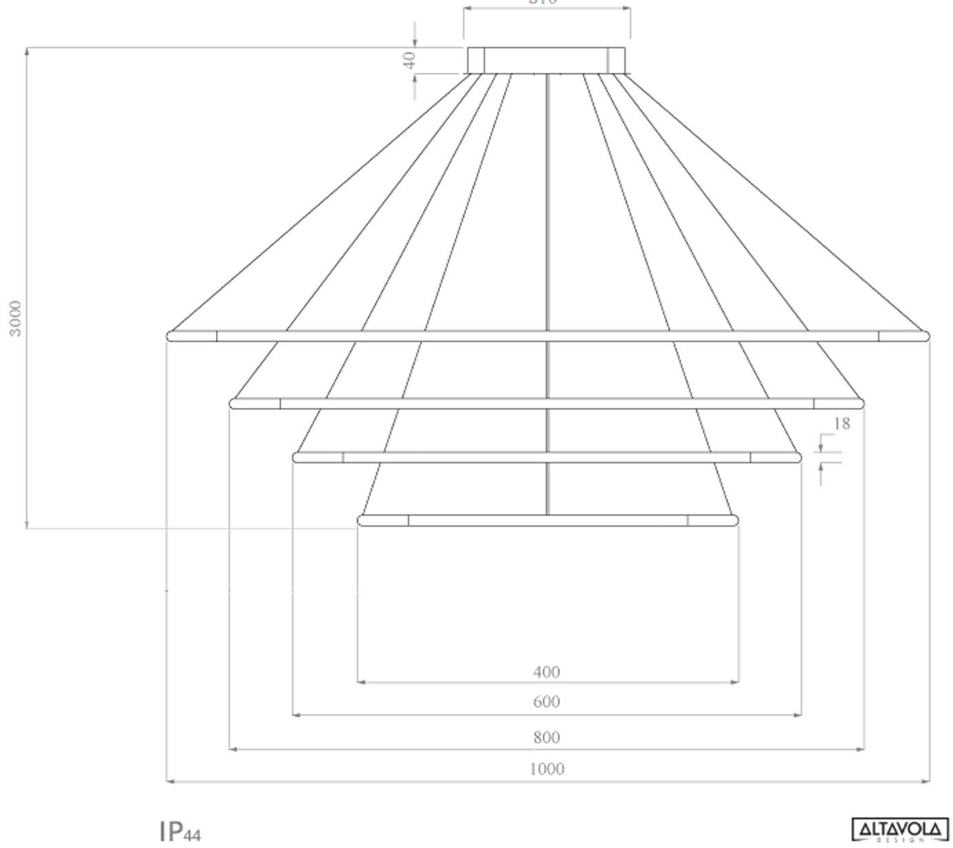 Altavola Design Светодиодный подвесной светильник из алюминия Led shape La084/p  - Вид №7