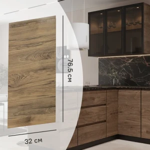 Фасад кухонного шкафа Токио 32x76.5 см KONSENSA ЛДСП цвет темное дерево