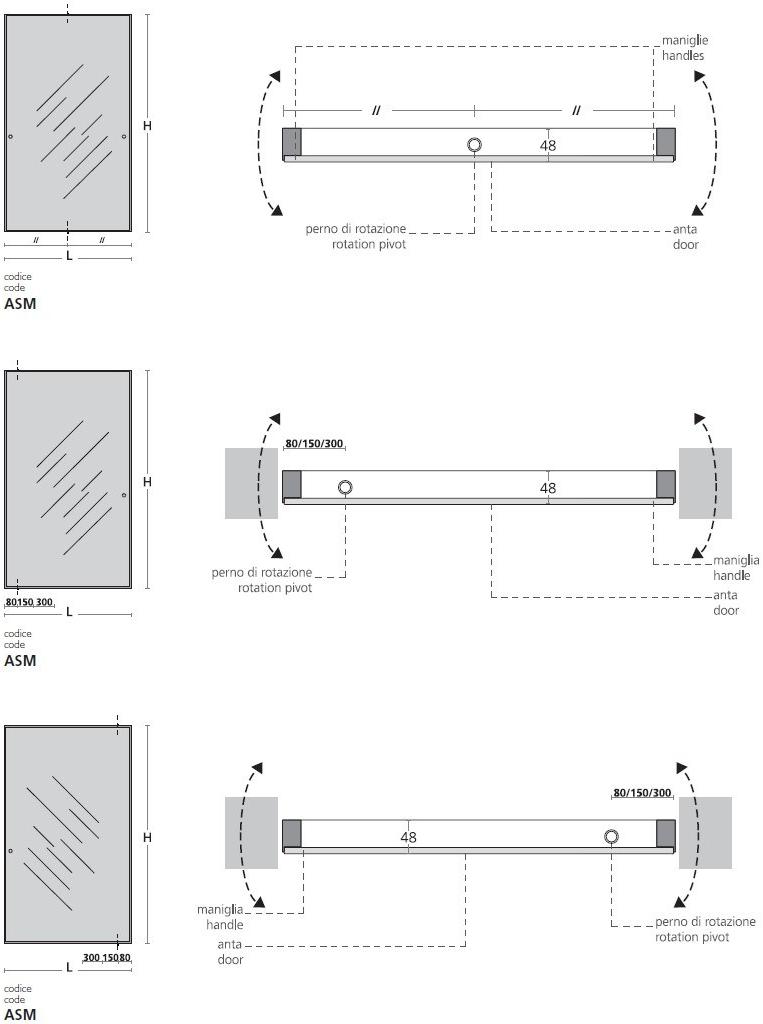 Glas Italia Поворотная стеклянная дверь Aladin sun-id-1481133 - Вид №3