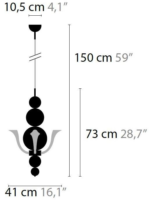 ILFARI Подвесной светильник из стекла с отраженным светом Tears from moon sun-id-1356373 - Вид №2