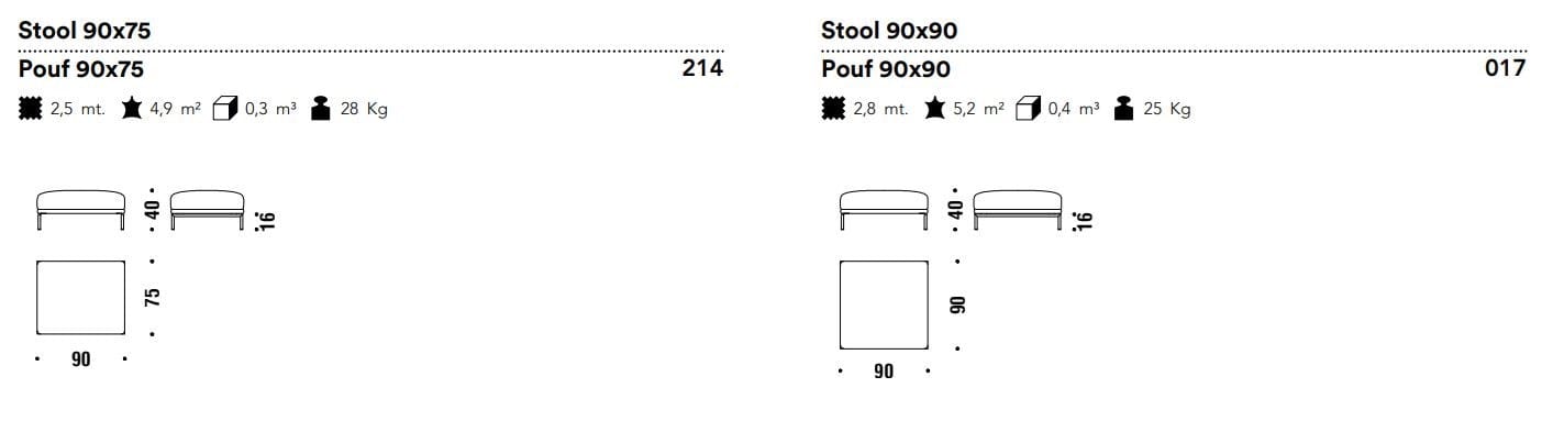 Кожаная мягкая подставка для ног MOROSO Gentry ARCH-00077230 - Вид №2